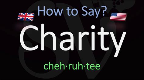 how to pronounce charity